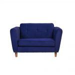 Living Rodas Sofa 2 Cuerpos Sillones Azul 2