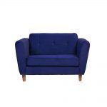 Living Rodas Sofa 2 Cuerpos Sitiales Azul 2