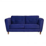 Living Rodas Sofa 3 Cuerpos Sillones Azul 2