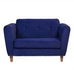 Sofa Rodas 2 Cuerpos Azul 1
