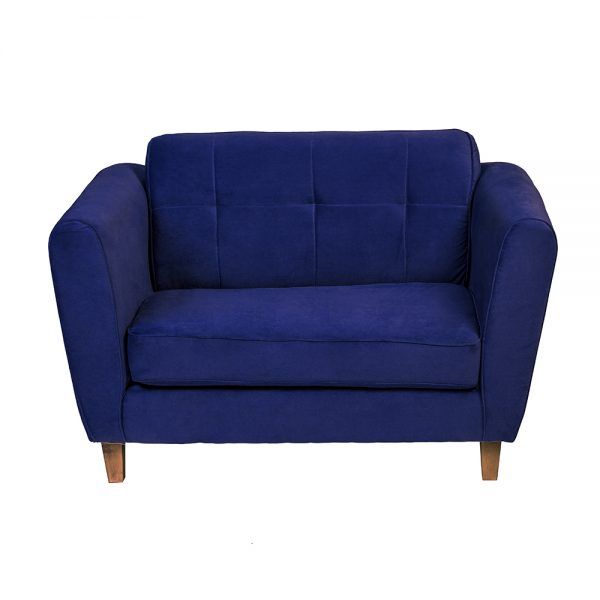 Sofa Rodas 2 Cuerpos Azul 2