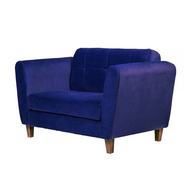 Sofa Rodas 2 Cuerpos Azul 3